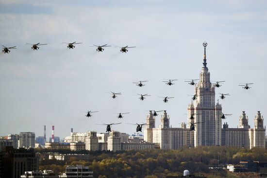 Russia WWII Victory Parade Rehearsal
