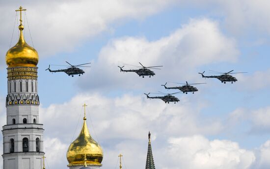 Russia WWII Victory Parade Rehearsal