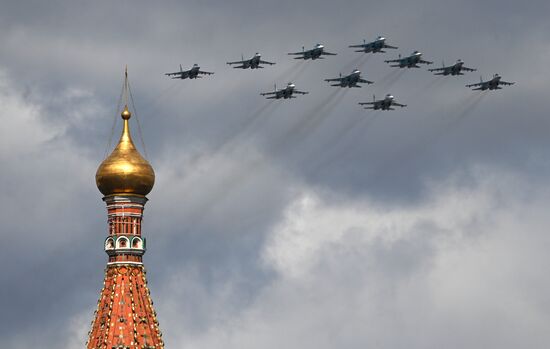 Russia WWII Victory Parade Rehearsal