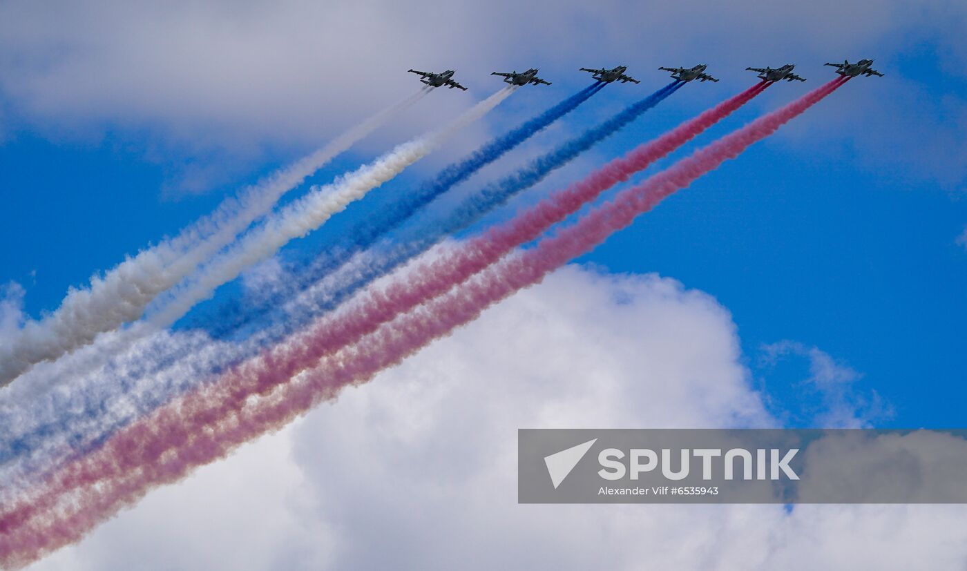 Russia WWII Victory Parade Rehearsal
