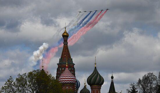 Russia WWII Victory Parade Rehearsal