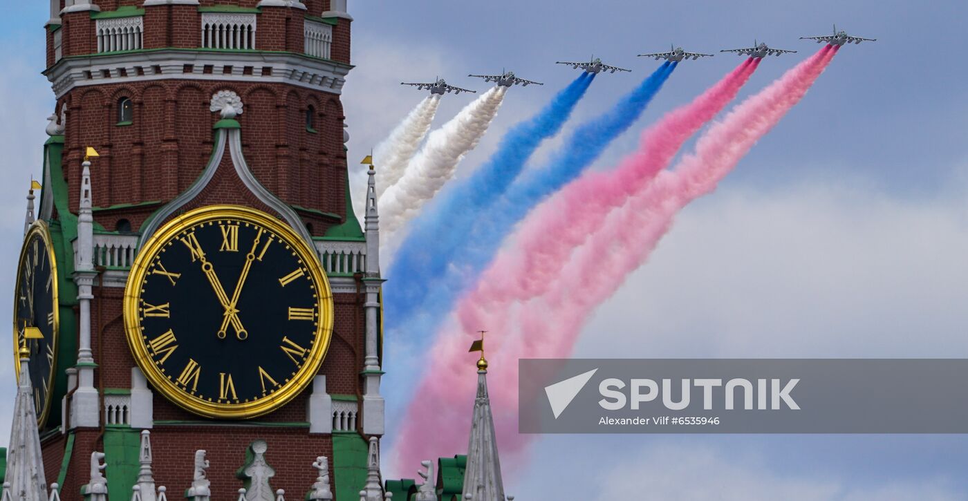 Russia WWII Victory Parade Rehearsal