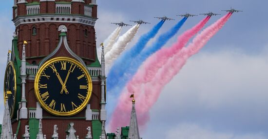 Russia WWII Victory Parade Rehearsal