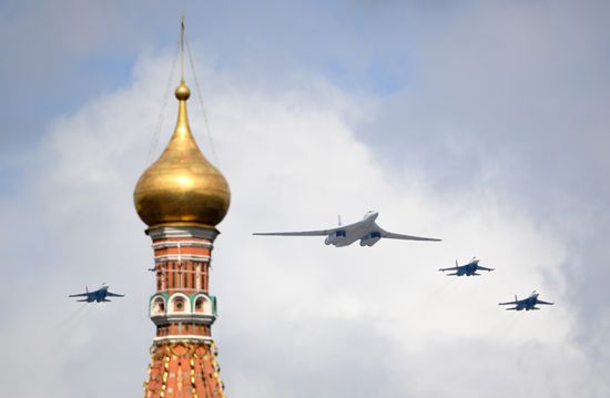 Russia WWII Victory Parade Rehearsal