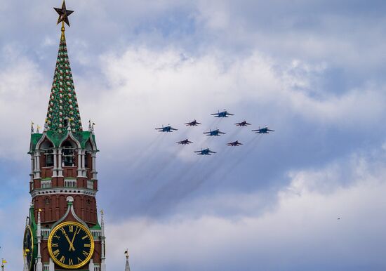 Russia WWII Victory Parade Rehearsal