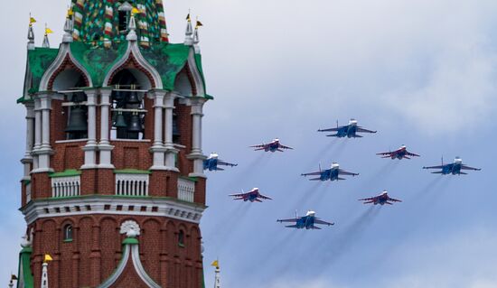 Russia WWII Victory Parade Rehearsal