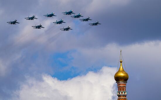 Russia WWII Victory Parade Rehearsal