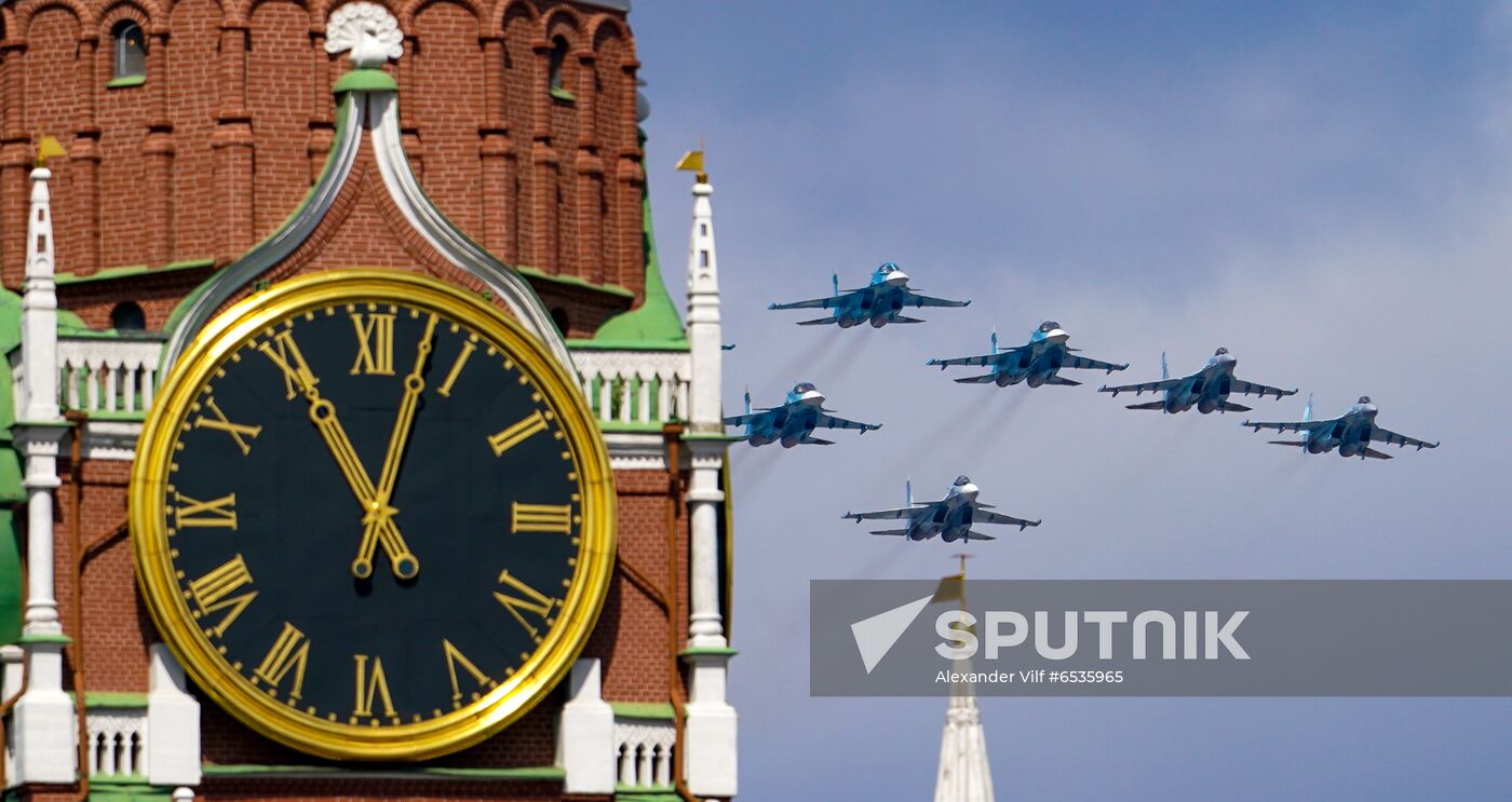 Russia WWII Victory Parade Rehearsal