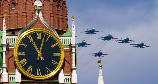 Russia WWII Victory Parade Rehearsal