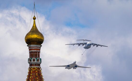 Russia WWII Victory Parade Rehearsal