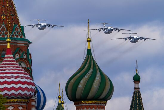 Russia WWII Victory Parade Rehearsal