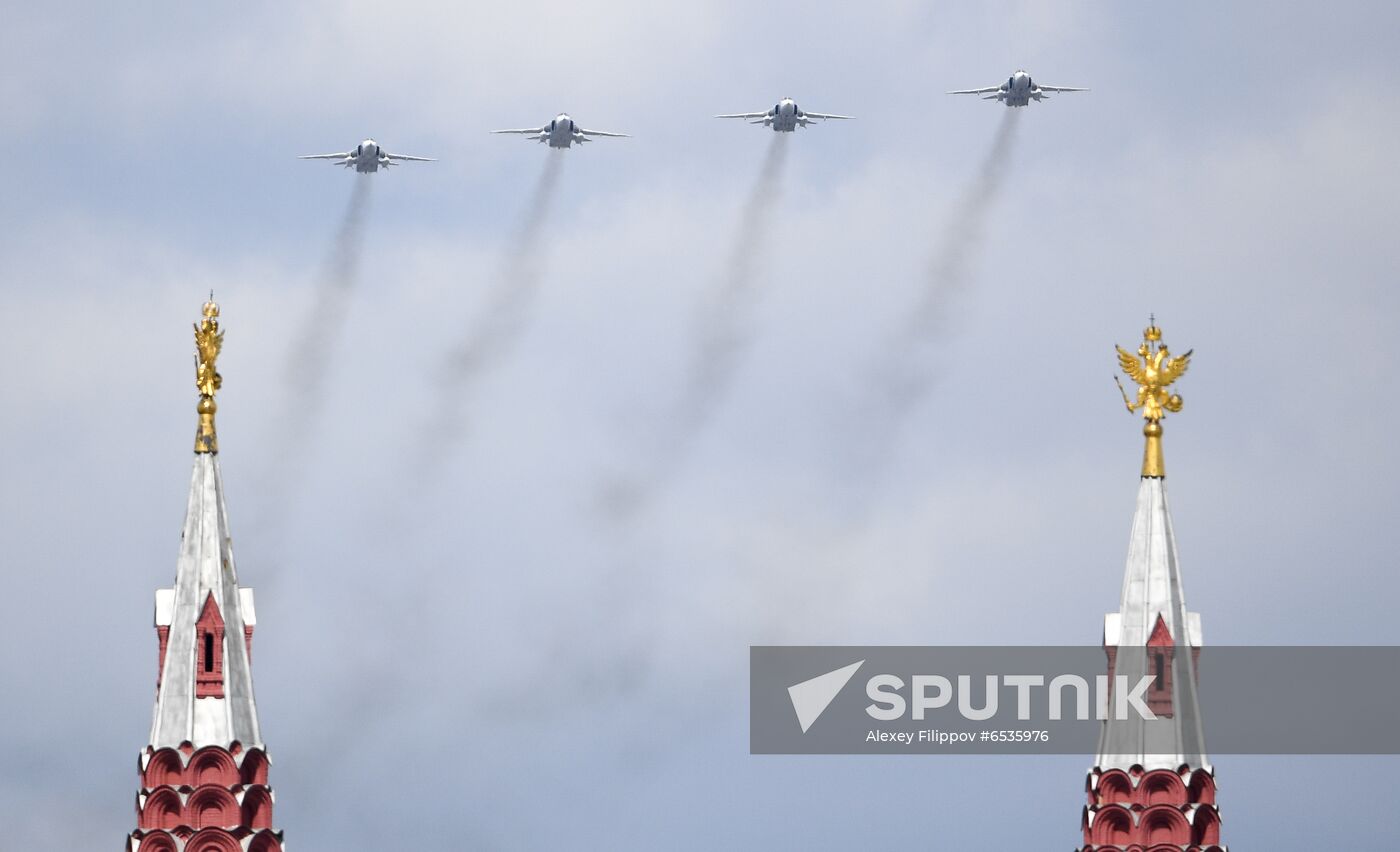 Russia WWII Victory Parade Rehearsal