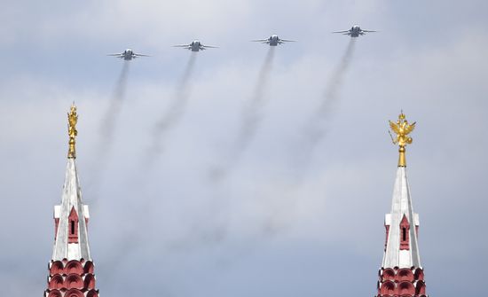 Russia WWII Victory Parade Rehearsal