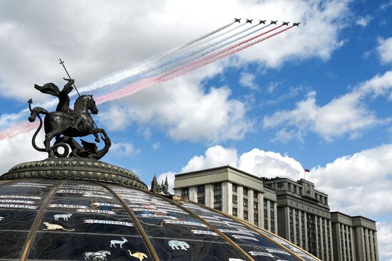 Russia WWII Victory Parade Rehearsal