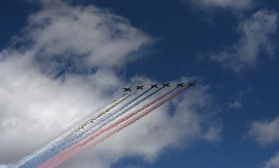 Russia WWII Victory Parade Rehearsal