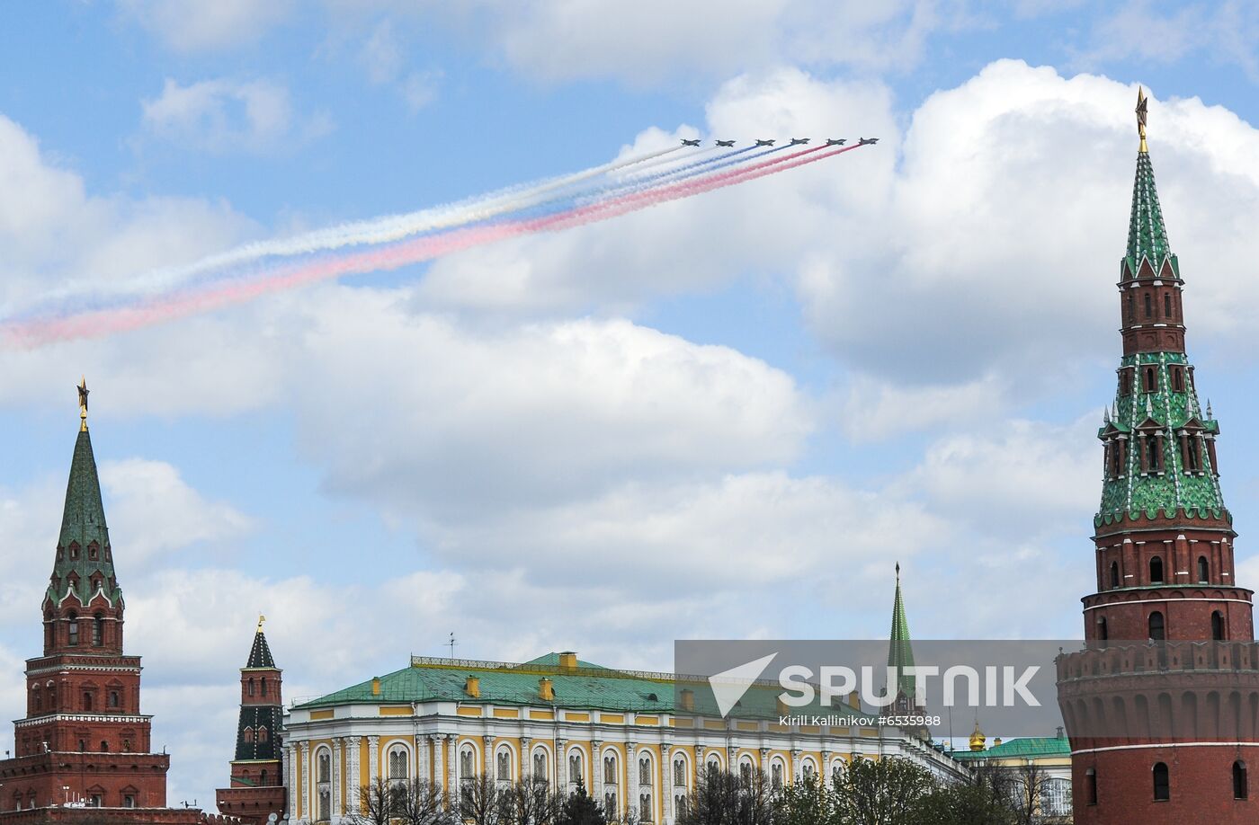 Russia WWII Victory Parade Rehearsal