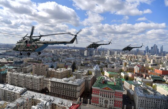 Russia WWII Victory Parade Rehearsal
