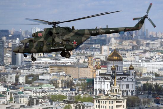 Russia WWII Victory Parade Rehearsal