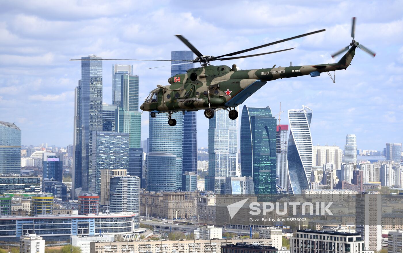 Russia WWII Victory Parade Rehearsal