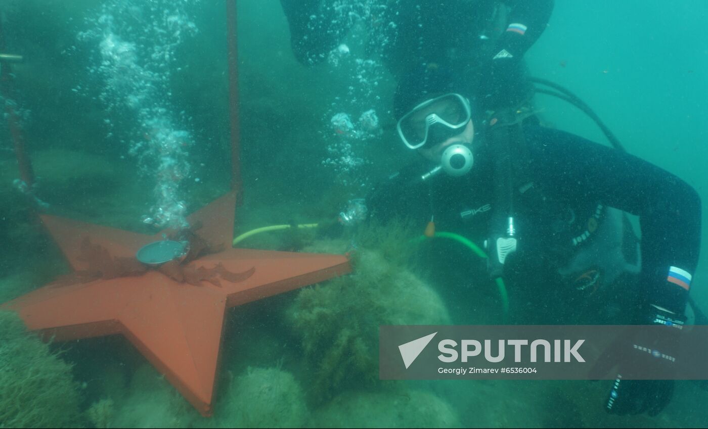 Russia Divers Victory Day Event