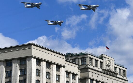 Russia WWII Victory Parade Rehearsal