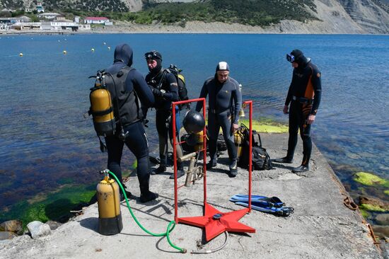 Russia Divers Victory Day Event