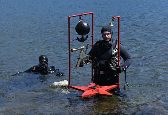 Russia Divers Victory Day Event