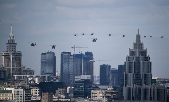 Russia WWII Victory Parade Rehearsal