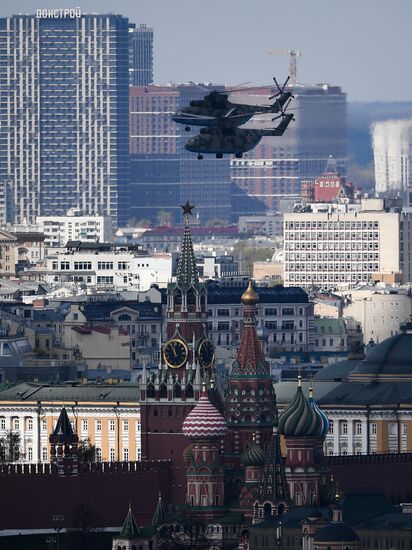 Russia WWII Victory Parade Rehearsal