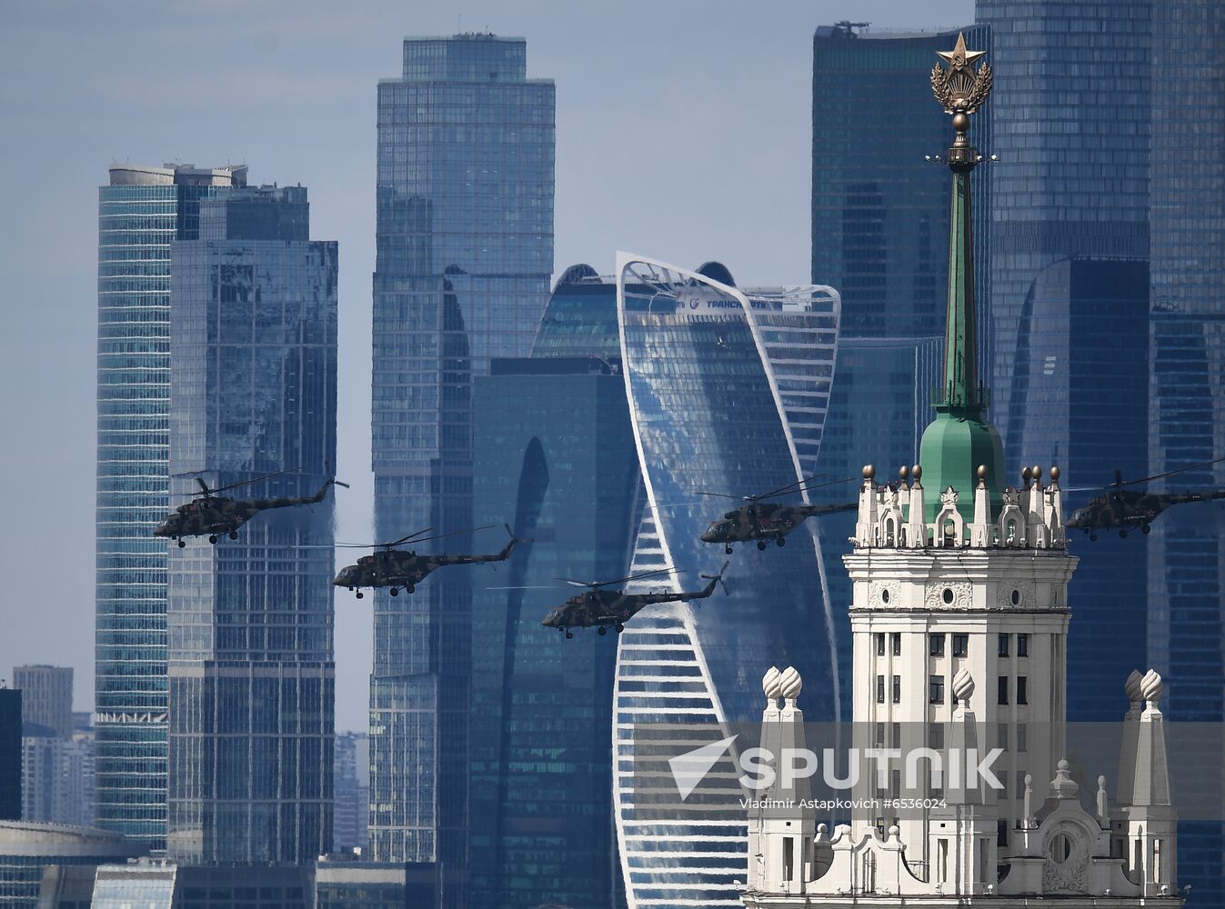 Russia WWII Victory Parade Rehearsal