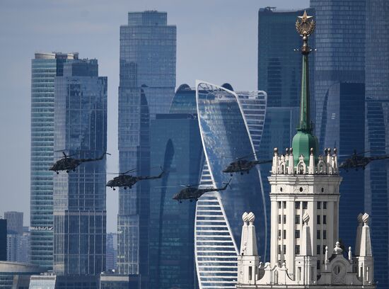 Russia WWII Victory Parade Rehearsal