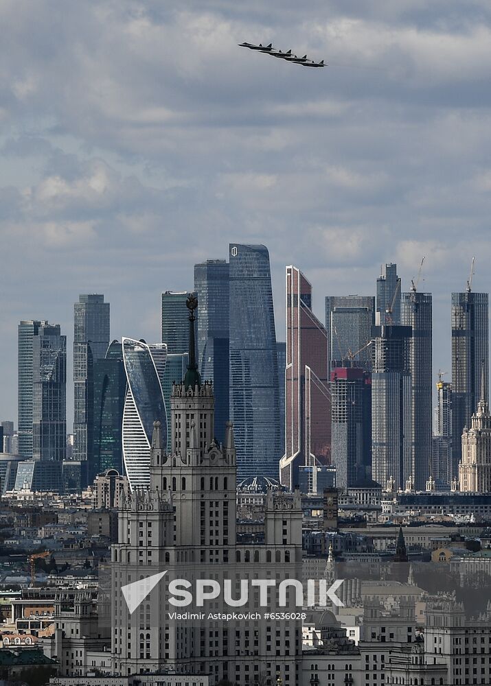 Russia WWII Victory Parade Rehearsal