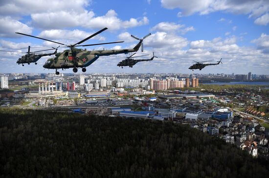 Russia WWII Victory Parade Rehearsal