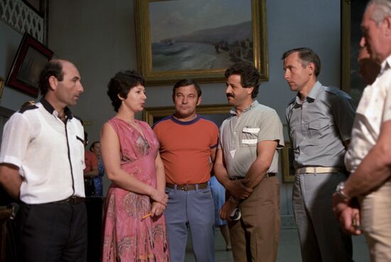 Soviet-Syrian crew of Soyuz TM-3
