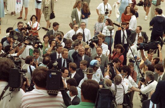 President of RSFSR Boris Yeltsin's visit to USA