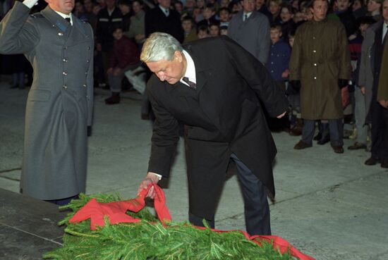 Russian President Boris Yeltsin visits Arkhangelsk Region