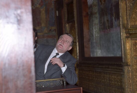 Polish President Lech Walesa's visit to Russian Federation