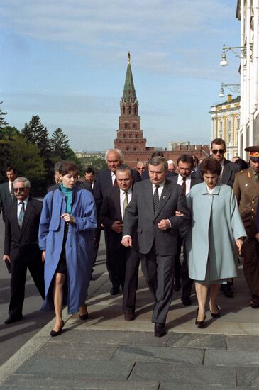 Polish President Lech Walesa's visit to Russian Federation