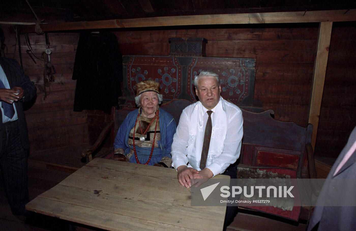 Russian President Boris Yeltsin's visit to Buryatia