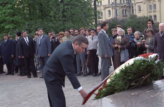 Polish President Lech Walesa's visit to Russian Federation