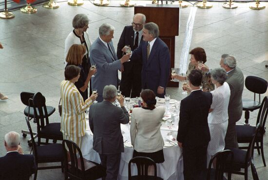 Russian President Boris Yeltsin's official visit to Canada