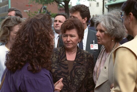 Russian President Boris Yeltsin's official visit to Canada