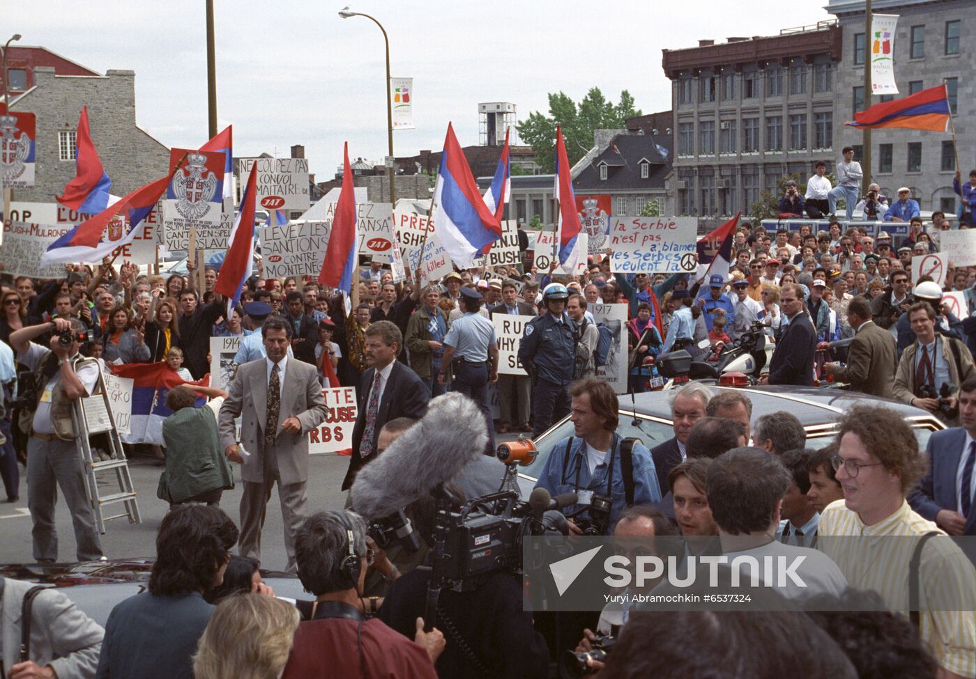 Russian President Boris Yeltsin's official visit to Canada