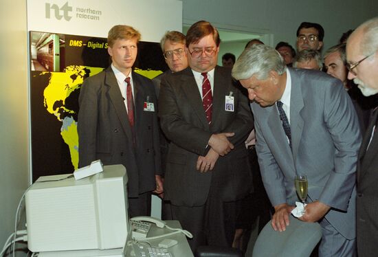 Russian President Boris Yeltsin's official visit to Canada