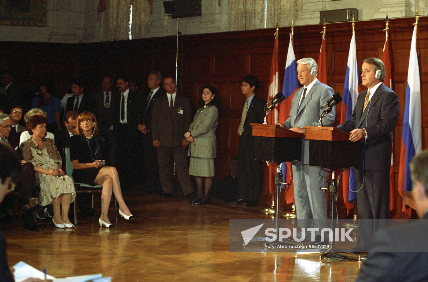Russian President Boris Yeltsin's official visit to Canada