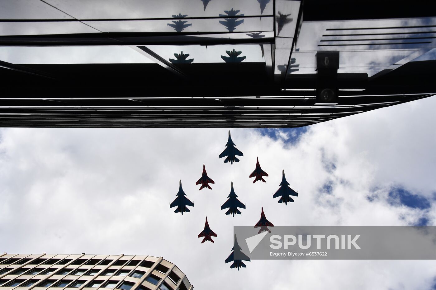 Russia Victory Day Parade Aerial Rehearsal