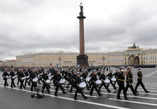 Russia St Petersburg Victory Day Parade Rehearsal