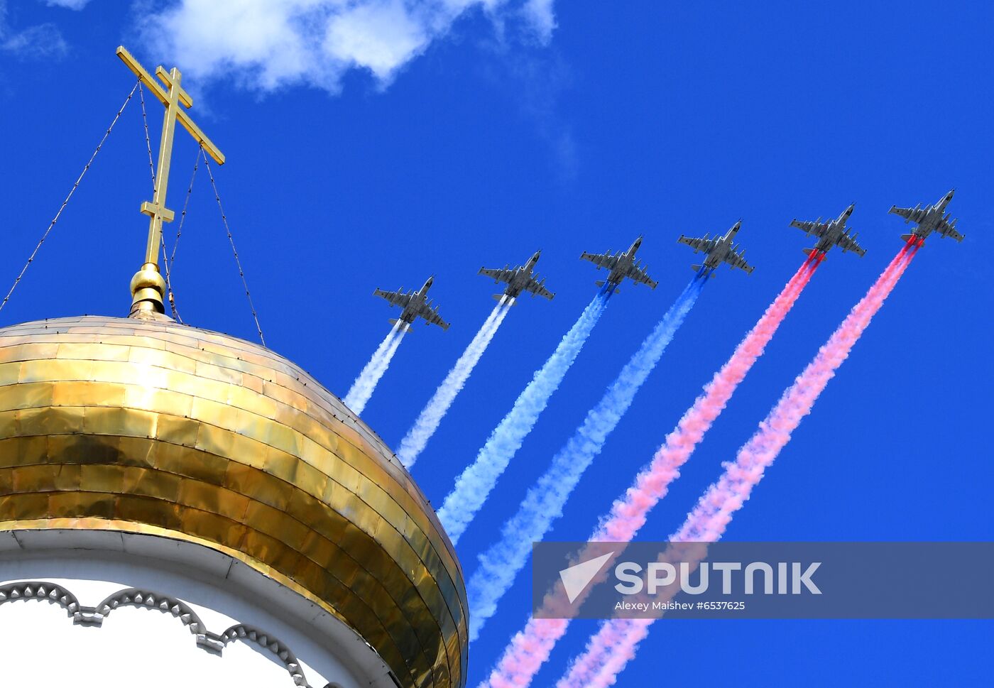 Russia Victory Day Parade Aerial Rehearsal