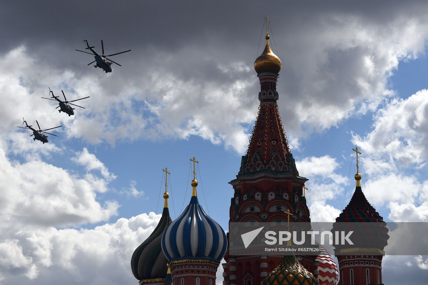 Russia Victory Day Parade Aerial Rehearsal