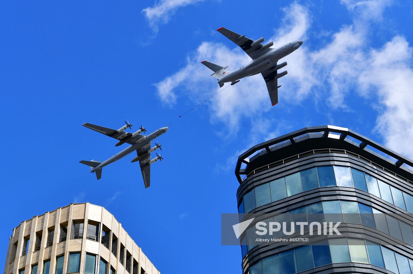 Russia Victory Day Parade Aerial Rehearsal